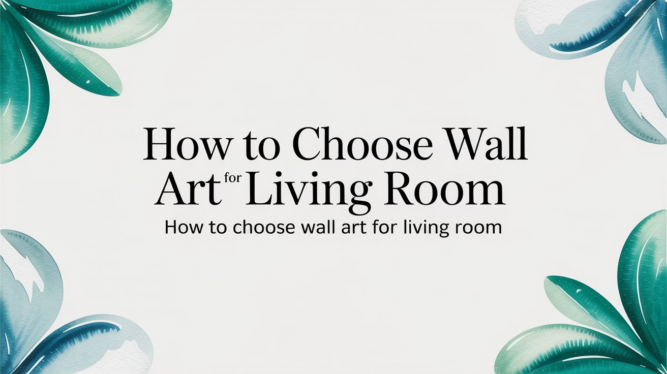 A Friendly Guide on How to Choose Wall Art for Your Living Room ...