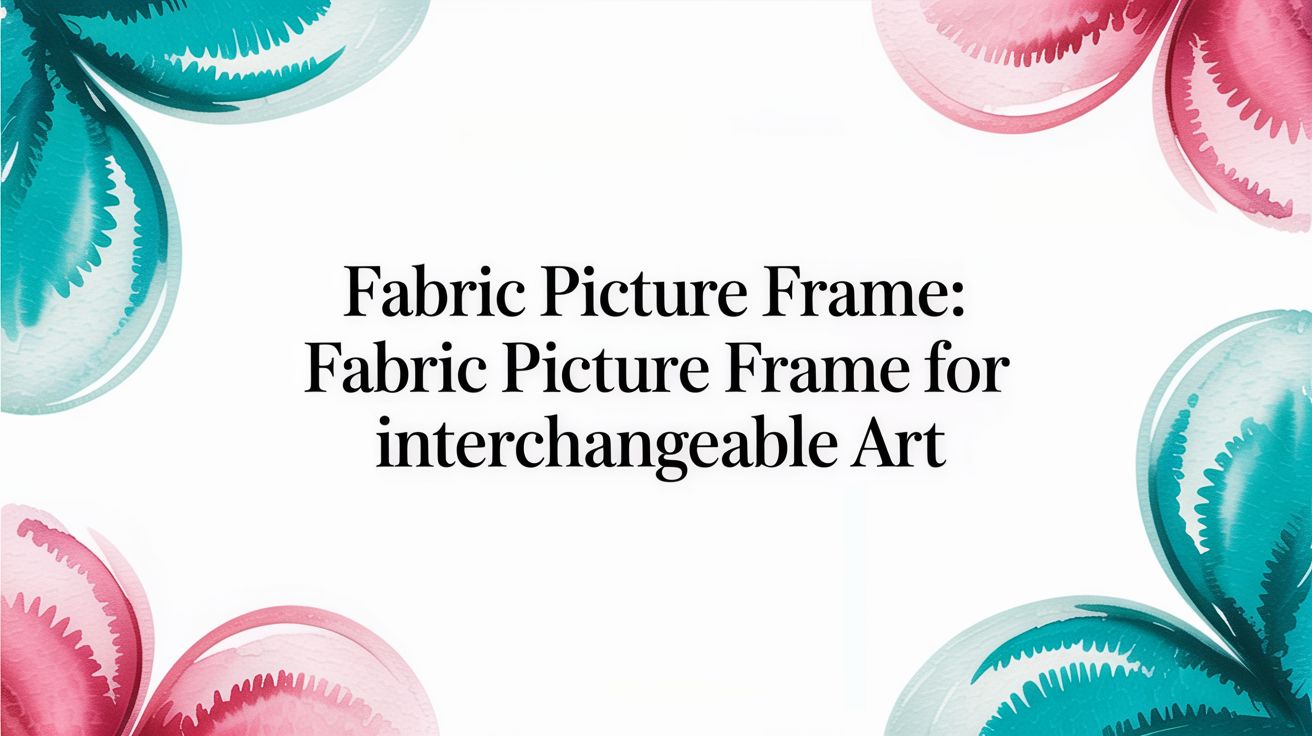 A Fabric Picture Frame Is the Modern Way to Display Your Memories ...